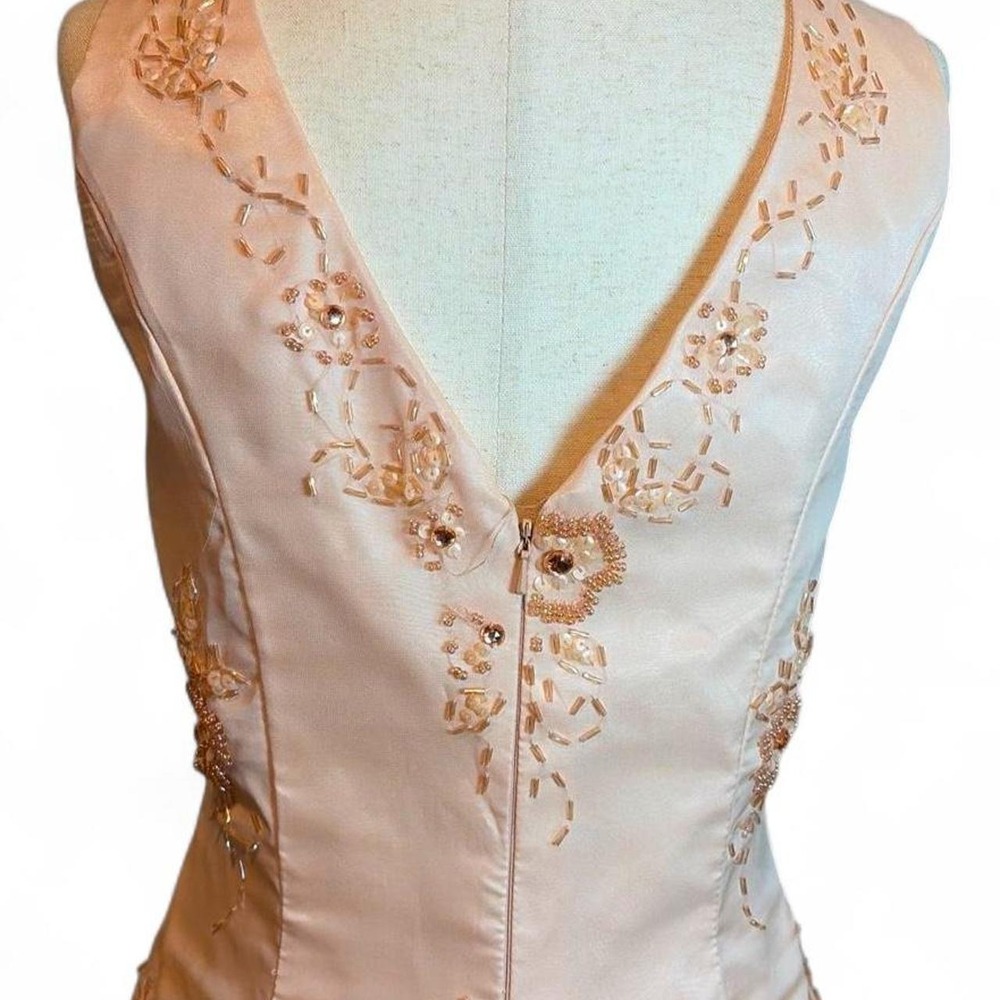 Y2K Pale Pink Beaded Fairy Gown - Picture 7 of 8